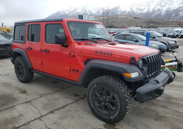 Jeep Wrangler cena 74000 przebieg: 65297, rok produkcji 2021 z Borne Sulinowo małe 67